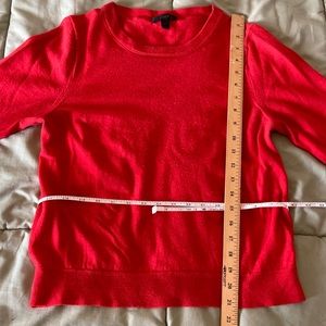 J Crew Tippi Sweater Red Pullover Merino